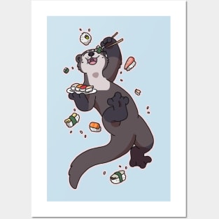 Sushi Otter Posters and Art